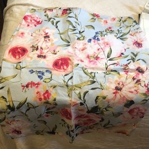 High waisted Floral skirt